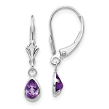 14k-6x4mm-white-gold-amethys-february-earrings-SolomonJeweler-Wichita-KS-CustomJewelry