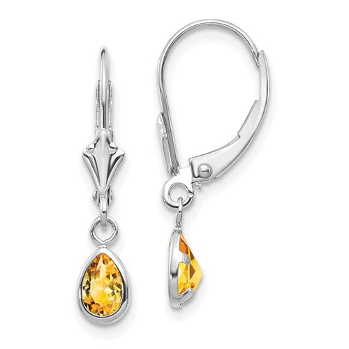 14k-white-gold-6x4mm-citrin-november-earrings-SolomonJeweler-Wichita-KS-CustomJewelry