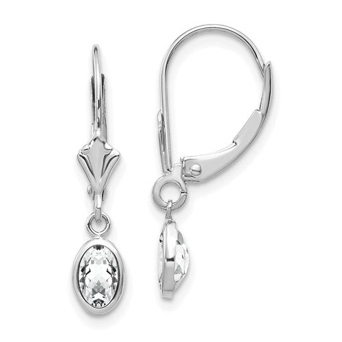 14k-wg-6x4-oval-bezel-april-white-topaz-leverback-earrings-SolomonJeweler-Wichita-KS-CustomJewelry