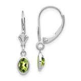 14k-white-gold-6x4-oval-bezel-august-peridot-leverback-earrings-SolomonJeweler-Wichita-KS-CustomJewelry