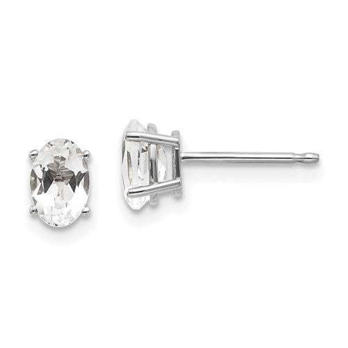 14k-white-gold-6x4-oval-april-white-topaz-post-earrings-SolomonJeweler-Wichita-KS-CustomJewelry