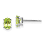 14k-white-gold-6x4-oval-august-peridot-post-earrings-SolomonJeweler-Wichita-KS-CustomJewelry