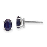 14k-white-gold-6x4mm-sapphire-earrings-SolomonJeweler-Wichita-KS-CustomJewelry