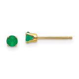 14k-yellow-gold-3mm-may-emerald-post-earrings-SolomonJeweler-Wichita-KS-CustomJewelry