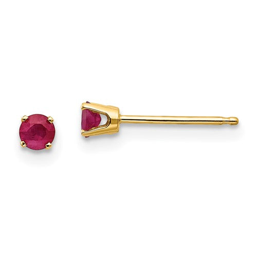 14k-3mm-july-ruby-post-earrings-SolomonJeweler-Wichita-KS-CustomJewelry