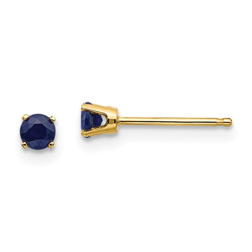 14k-3mm-september-sapphire-post-earrings-SolomonJeweler-Wichita-KS-CustomJewelry