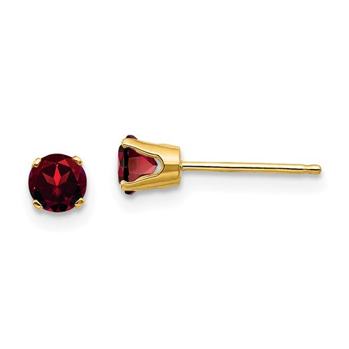 14k-4mm-round-january-garnet-post-earrings-SolomonJeweler-Wichita-KS-CustomJewelry