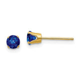 14k-4mm-september-sapphire-post-earrings-SolomonJeweler-Wichita-KS-CustomJewelry