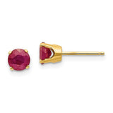 14k-5mm-ruby-earrings-july-SolomonJeweler-Wichita-KS-CustomJewelry