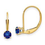 14k-4mm-round-september-sapphire-leverback-earrings-SolomonJeweler-Wichita-KS-CustomJewelry