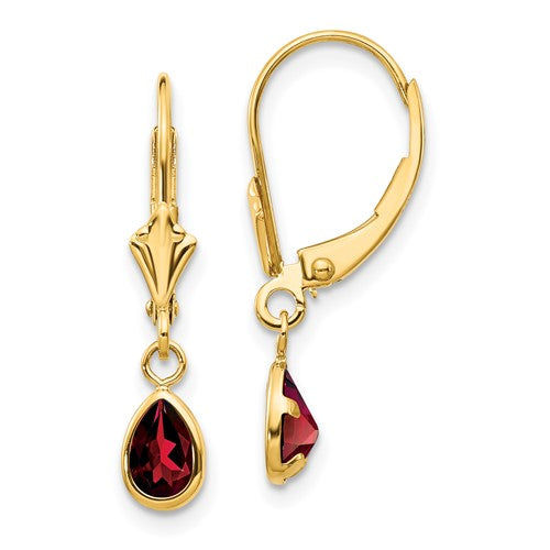14k-6x4mm-garnet-january-earrings-SolomonJeweler-Wichita-KS-CustomJewelry