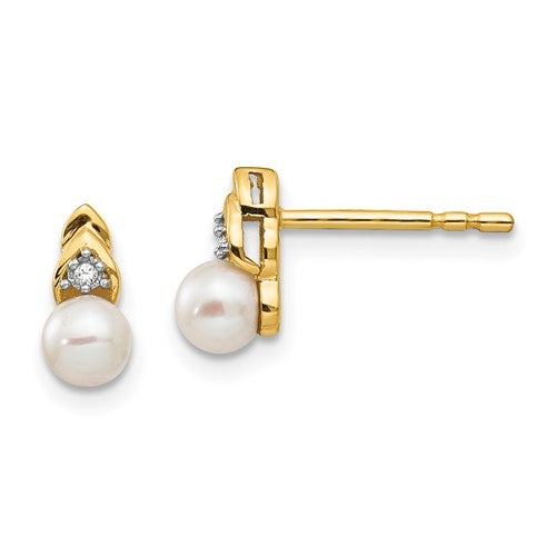 14k-fw-cultured-pearl-and-diamond-earrings-SolomonJeweler-Wichita-KS-CustomJewelry