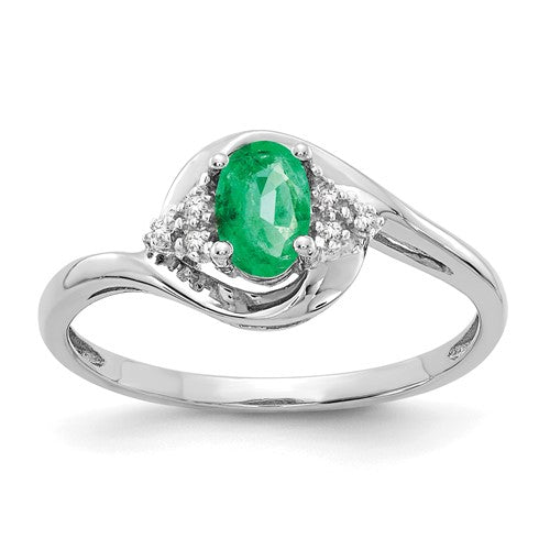 14k-white-gold-emerald-and-diamond-ring-SolomonJeweler-Wichita-KS-CustomJewelry