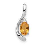 14k-white-gold-citrine-and-diamond-pendant-SolomonJeweler-Wichita-KS-CustomJewelry