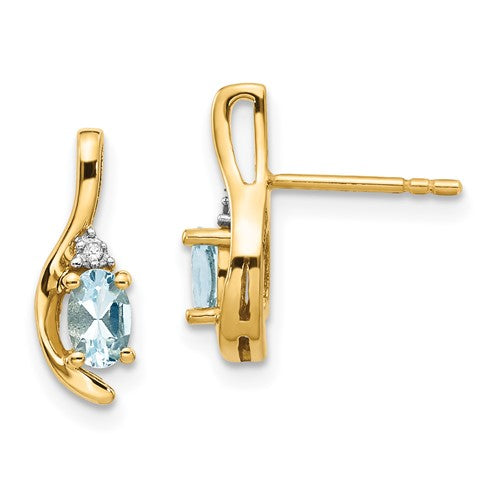 14k-aquamarine-and-diamond-post-earrings-SolomonJeweler-Wichita-KS-CustomJewelry