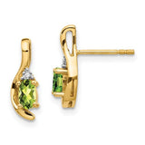 14k-peridot-and-diamond-post-earrings-SolomonJeweler-Wichita-KS-CustomJewelry