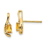14k-citrine-and-diamond-post-earrings-SolomonJeweler-Wichita-KS-CustomJewelry