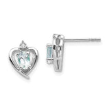 14k-white-gold-aquamarine-and-diamond-heart-post-earrings-SolomonJeweler-Wichita-KS-CustomJewelry