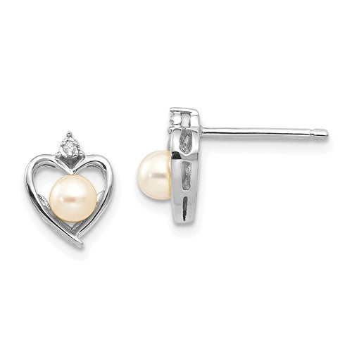 14k-white-gold-fwcultured-pearl-and-diamond-heart-post-earrings-SolomonJeweler-Wichita-KS-CustomJewelry