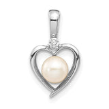 14k-white-gold-fw-cultured-pearl-and-diamond-heart-pendant-SolomonJeweler-Wichita-KS-CustomJewelry