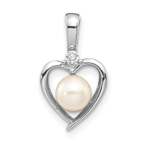 14k-white-gold-fw-cultured-pearl-and-diamond-heart-pendant-SolomonJeweler-Wichita-KS-CustomJewelry