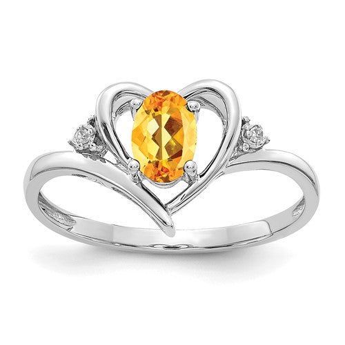 14k-white-gold-citrine-and-diamond-heart-ring-SolomonJeweler-Wichita-KS-CustomJewelry