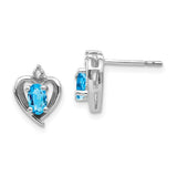 14k-white-gold-blue-topaz-and-diamond-heart-post-earrings-SolomonJeweler-Wichita-KS-CustomJewelry