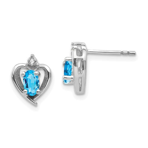 14k-white-gold-blue-topaz-and-diamond-heart-post-earrings-SolomonJeweler-Wichita-KS-CustomJewelry