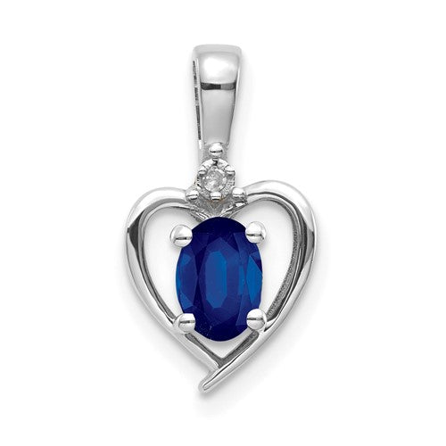 14k-white-gold-sapphire-and-diamond-heart-pendant-SolomonJeweler-Wichita-KS-CustomJewelry