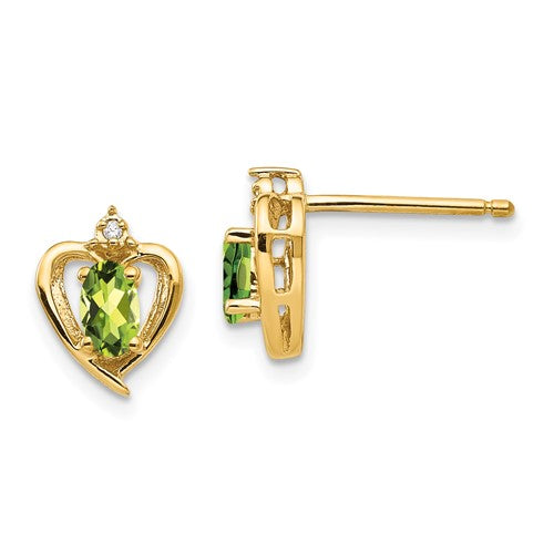 14k-peridot-and-diamond-heart-earrings-SolomonJeweler-Wichita-KS-CustomJewelry
