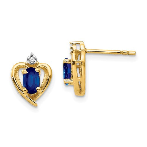 14k-sapphire-and-diamond-heart-earrings-SolomonJeweler-Wichita-KS-CustomJewelry