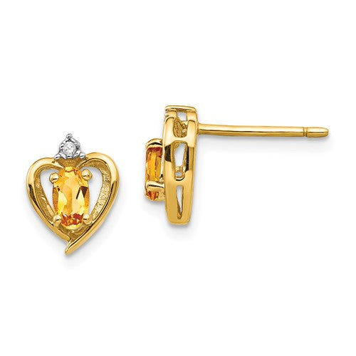 14k-citrine-and-diamond-heart-earrings-SolomonJeweler-Wichita-KS-CustomJewelry