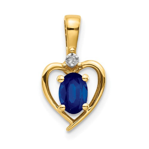 14k-sapphire-and-diamond-heart-pendant-SolomonJeweler-Wichita-KS-CustomJewelry