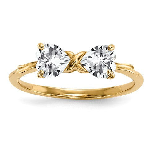14k-gold-polished-white-topaz-bow-ring-SolomonJeweler-Wichita-KS-CustomJewelry