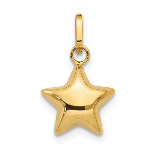 14k-3d-puffed-star-charm-SolomonJeweler-Wichita-KS-CustomJewelry