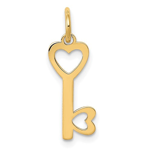 14k-polished-hearts-key-charm-SolomonJeweler-Wichita-KS-CustomJewelry