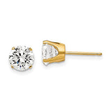 14k-6-5mm-cz-stud-earrings-SolomonJeweler-Wichita-KS-CustomJewelry