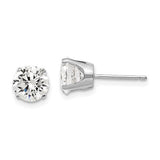 14k-white-gold-6-5mm-cz-stud-earrings-SolomonJeweler-Wichita-KS-CustomJewelry