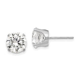 14k-white-gold-8mm-cz-stud-earrings-SolomonJeweler-Wichita-KS-CustomJewelry