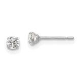 14k-white-gold-3mm-round-cz-post-earrings-SolomonJeweler-Wichita-KS-CustomJewelry