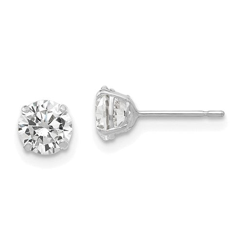 14k-white-gold-5mm-round-cz-post-earrings-SolomonJeweler-Wichita-KS-CustomJewelry