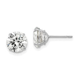 14k-white-gold-7mm-round-cz-post-earrings-SolomonJeweler-Wichita-KS-CustomJewelry