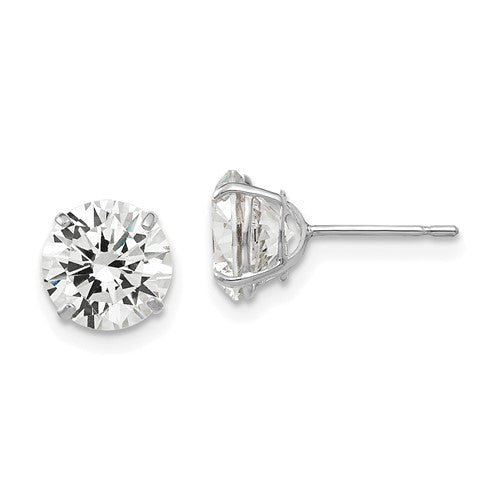 14k-white-gold-7mm-round-cz-post-earrings-SolomonJeweler-Wichita-KS-CustomJewelry