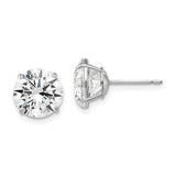 14k-white-gold-9mm-round-cz-post-earrings-SolomonJeweler-Wichita-KS-CustomJewelry