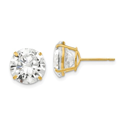 14k-10mm-round-cz-post-earrings-SolomonJeweler-Wichita-KS-CustomJewelry