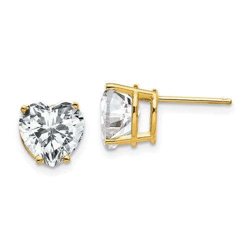 14k-8mm-heart-cubic-zirconia-earring-SolomonJeweler-Wichita-KS-CustomJewelry