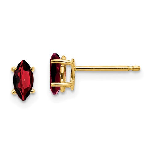 14k-6x3mm-marquise-garnet-earring-SolomonJeweler-Wichita-KS-CustomJewelry