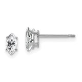 14k-white-gold-6x3mm-marquise-cubic-zirconia-earring-SolomonJeweler-Wichita-KS-CustomJewelry