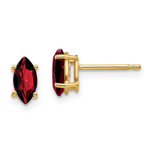 14k-7x3-5mm-marquise-garnet-earring-SolomonJeweler-Wichita-KS-CustomJewelry