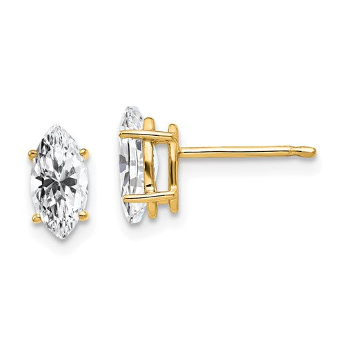 14k-8x4mm-marquise-cubic-zirconia-earring-SolomonJeweler-Wichita-KS-CustomJewelry